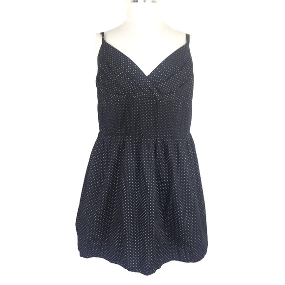 torrid Dresses & Skirts - TORRID 14 Black White Polka Dot Fit Flare Dress